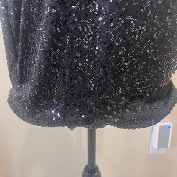 Perfect black JAZZ Unitard short costume with black sequin - Picture 7 of 7